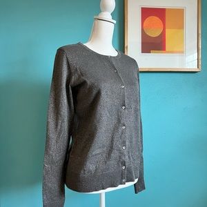 Ann Tailor Loft cardigan Grey/metallic